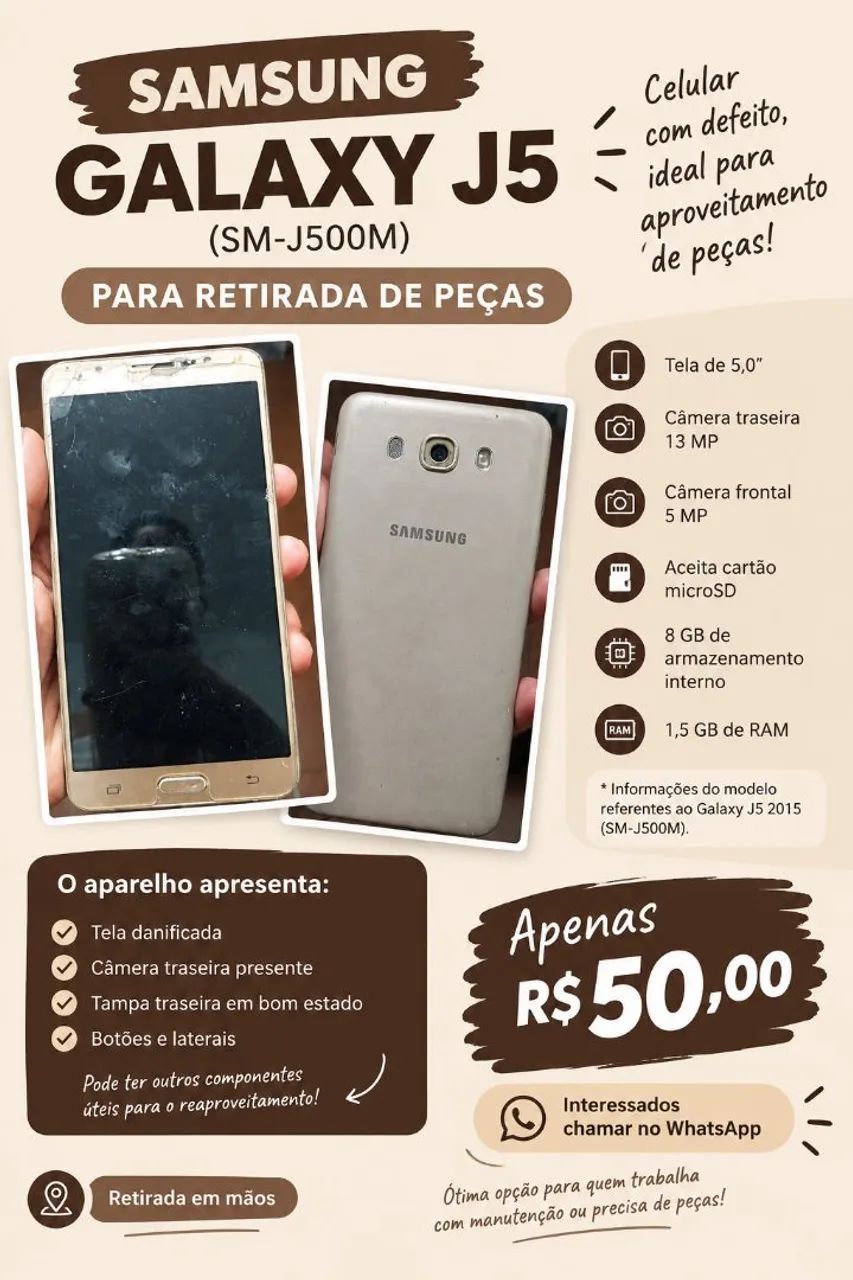 Celular com defeito 