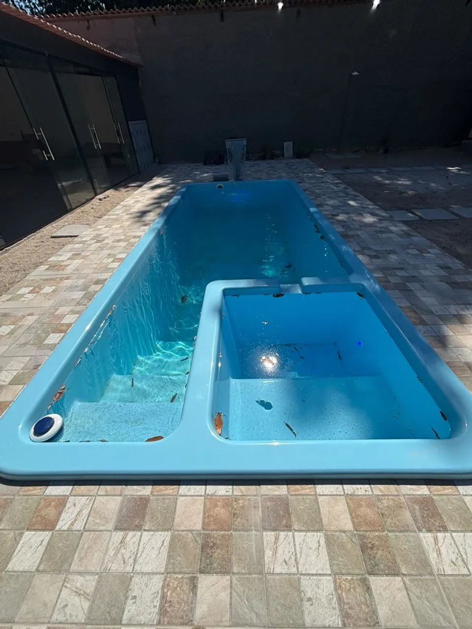 Piscina com jacuzzi nova 6x2,3m 