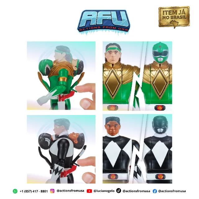 Power Rangers Mighty Morphin Re-ignition playmaths (vira cabeça) - Foto 5
