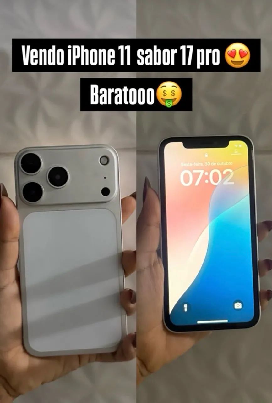 iPhone 11 sabor 17 pro 