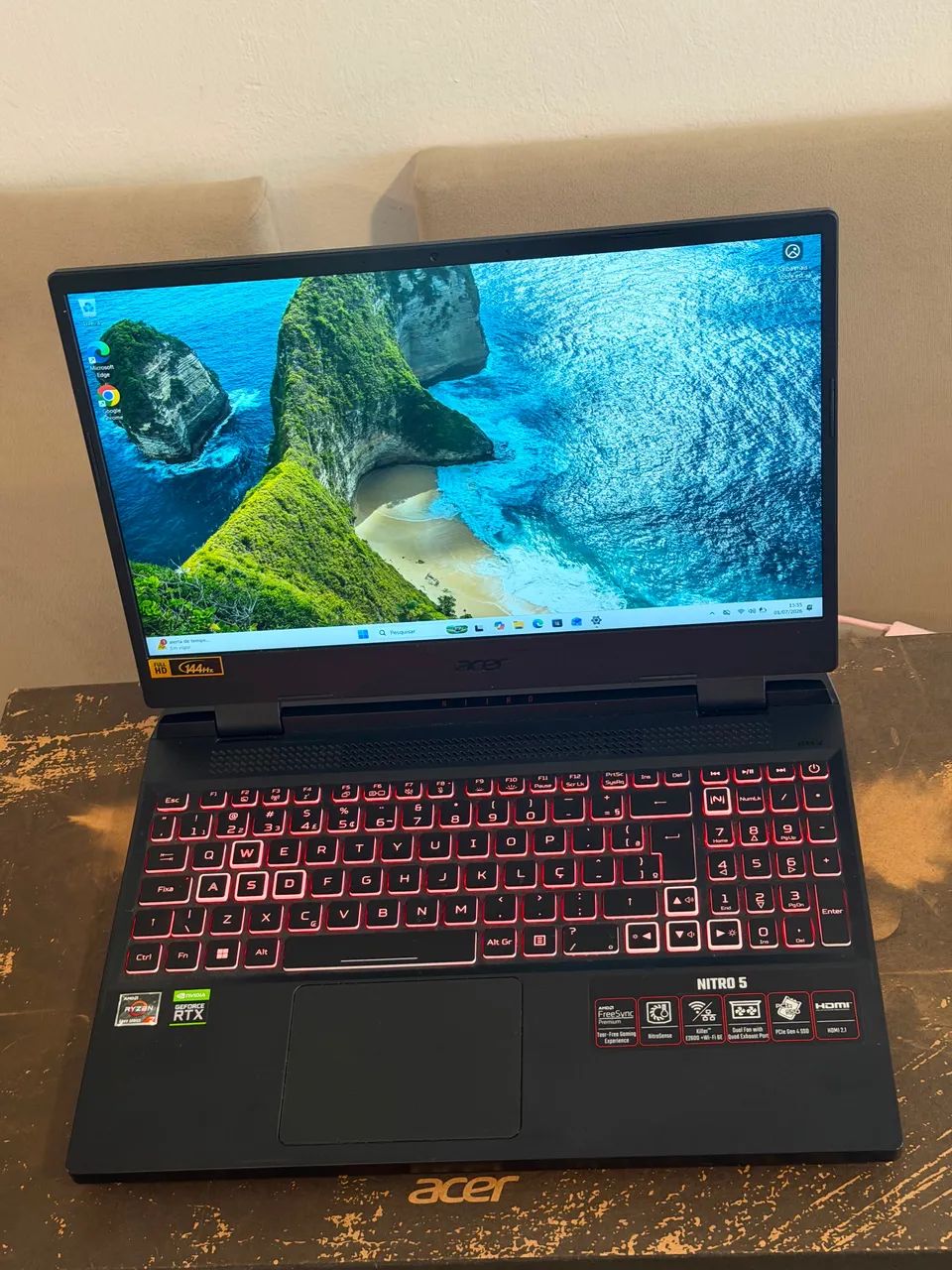 Notebook Gamer DDR5 Ryzen 7 6800H - RTX 3070ti