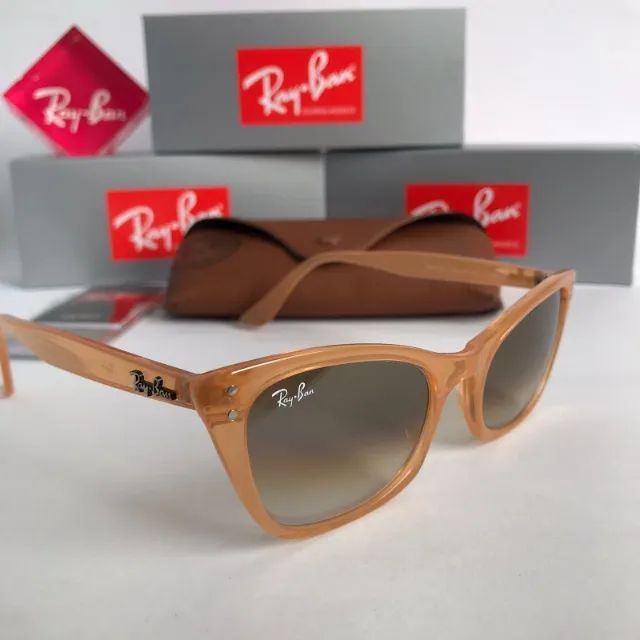 óculos de sol ray ban lady caramelo - Foto 2