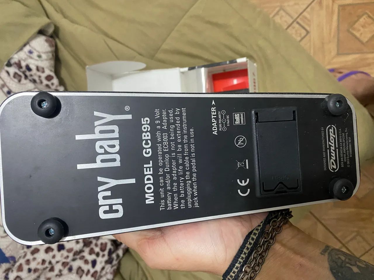 Pedal Wah Dunlop Cry Baby GCB95 Original + Caixa | Excelente