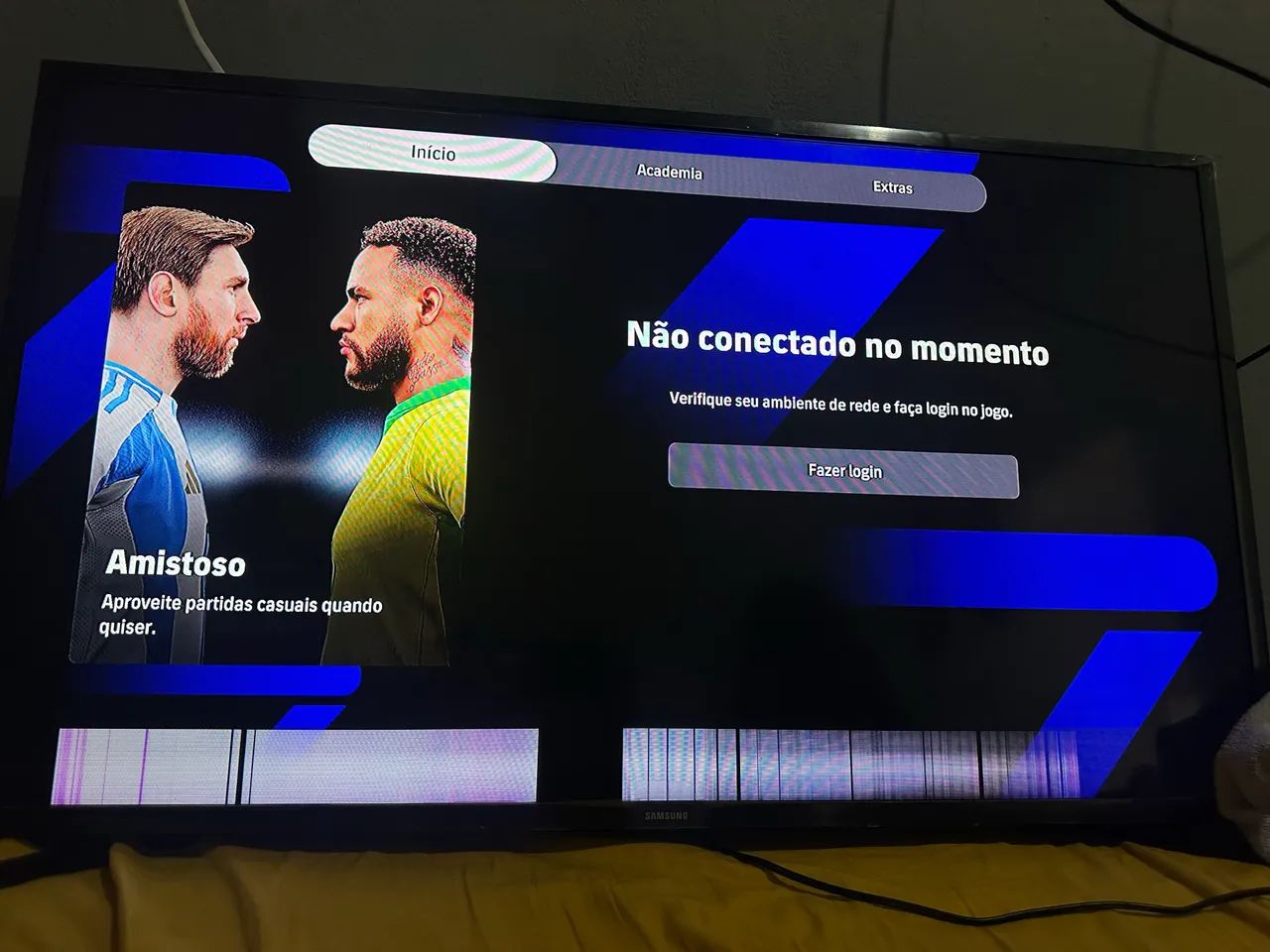 Smart TV 50p Samsung com avaria 