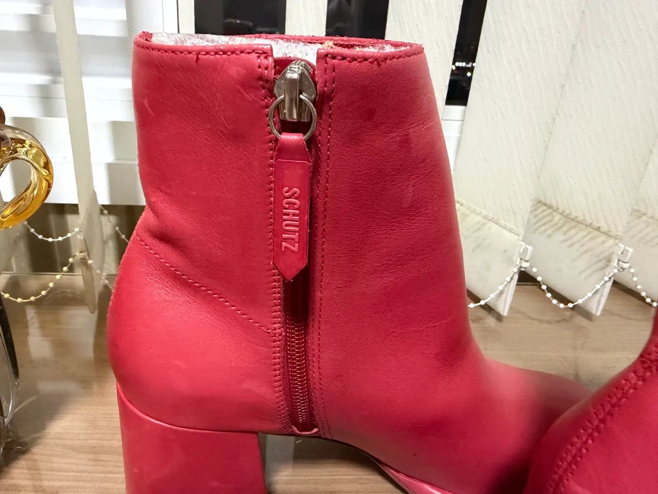 Bota Schutz Salto Bloco couro legítimo NOVA - Foto 2