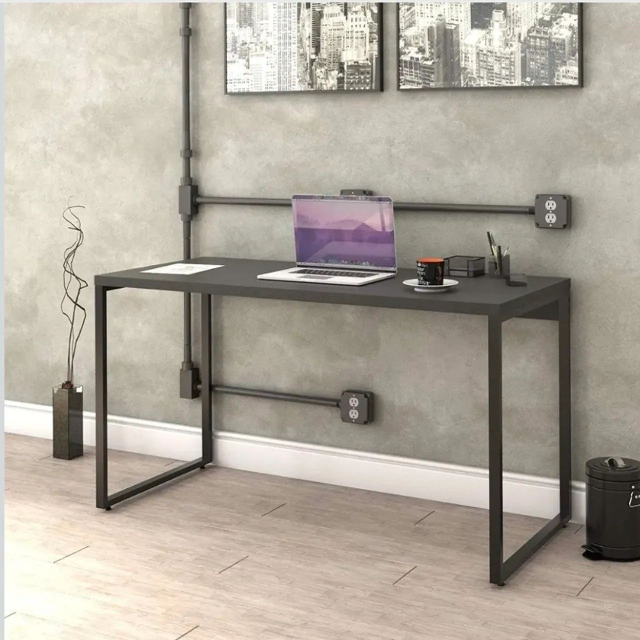 Mesa Escrivaninha Industrial 135cm