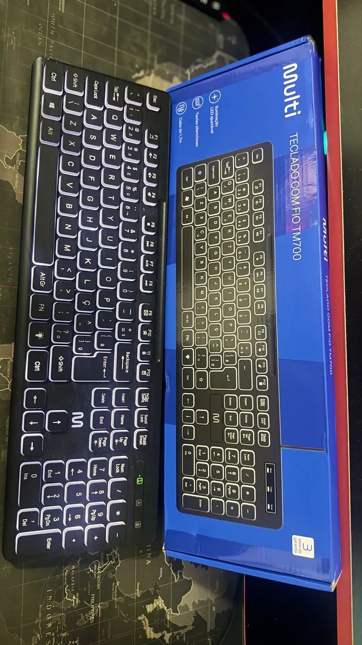Teclado com Fio Led Soft Silence