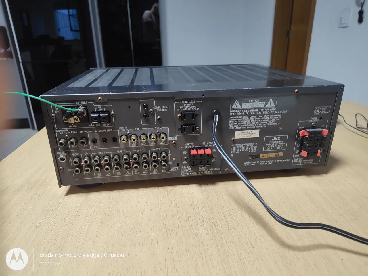 Receiver JVC RX 709v com controle  - Foto 4