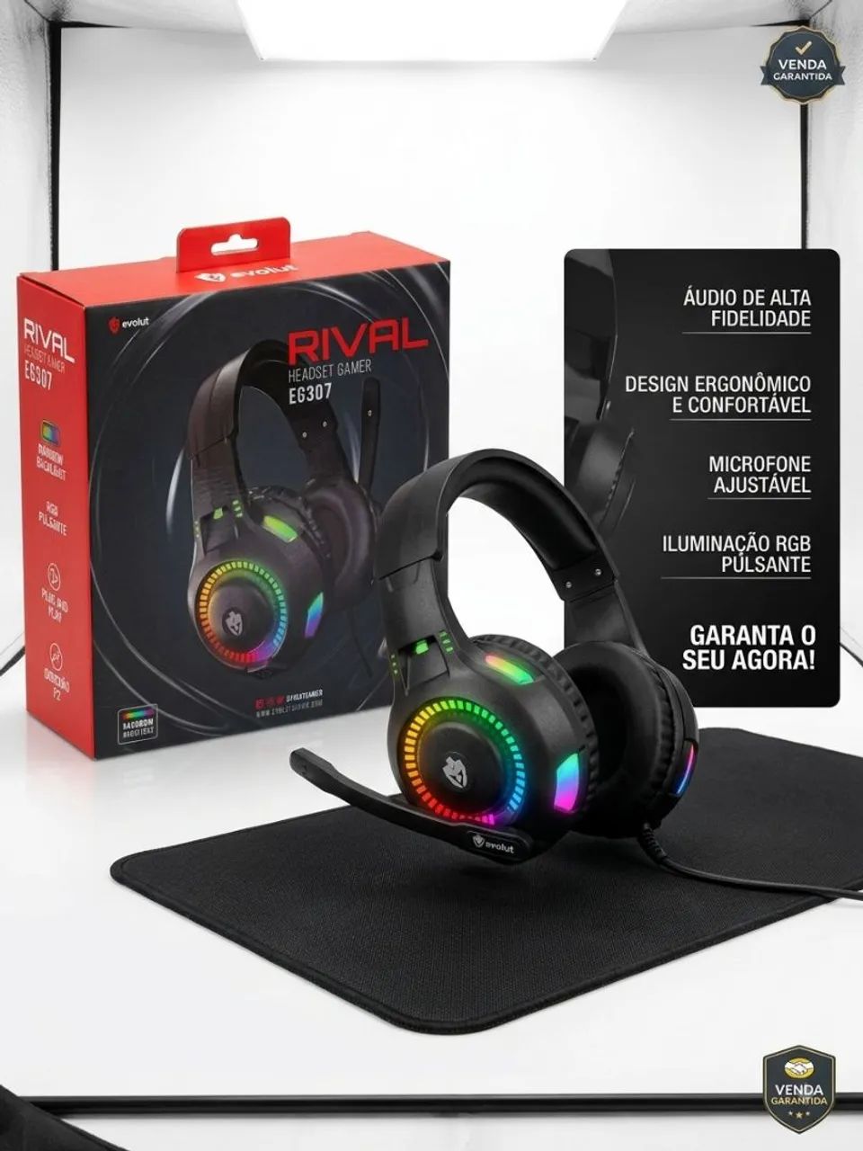 Fone Headset Gamer Rival - Foto 2