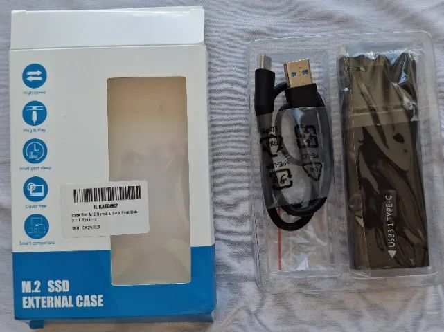 Case Ssd M.2 Nvme E Sata Para Usb 3.1 E Type-c - Foto 2