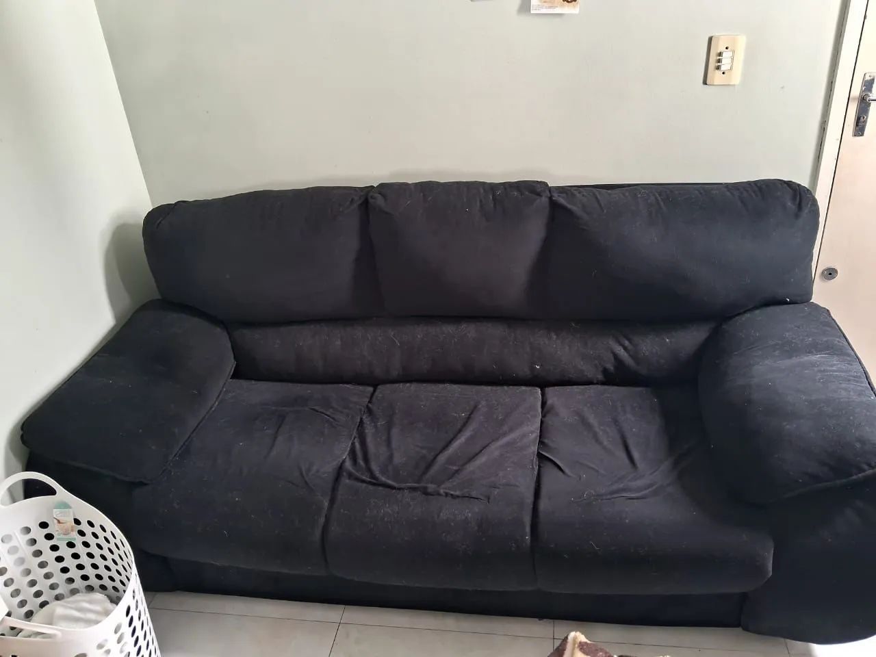 ? VENDO SOFÁ DE 2 E 3 LUGARES ? R$ 450,00 O JOGO.  - Foto 4