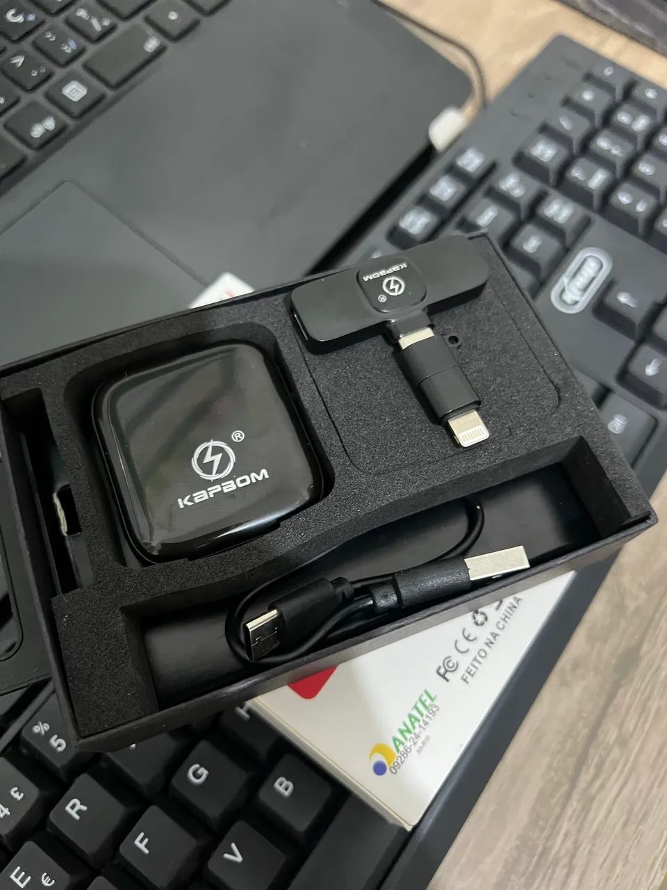 Microfone de lapela novo na caixa - Foto 2