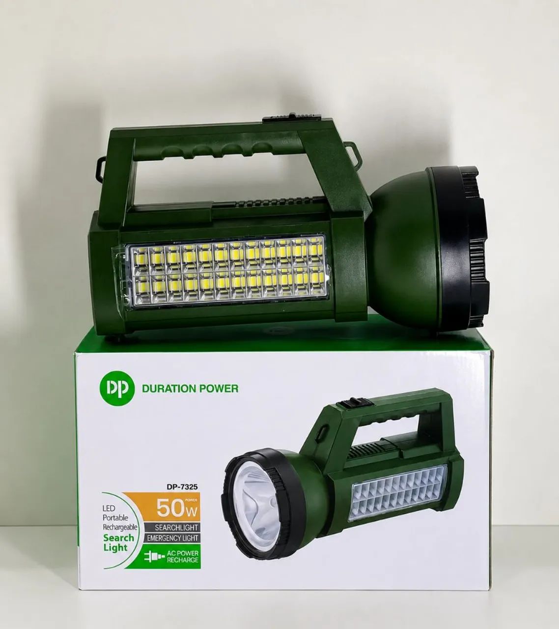 ? Lanterna Holofote Recarregável LED 50W DP-7325