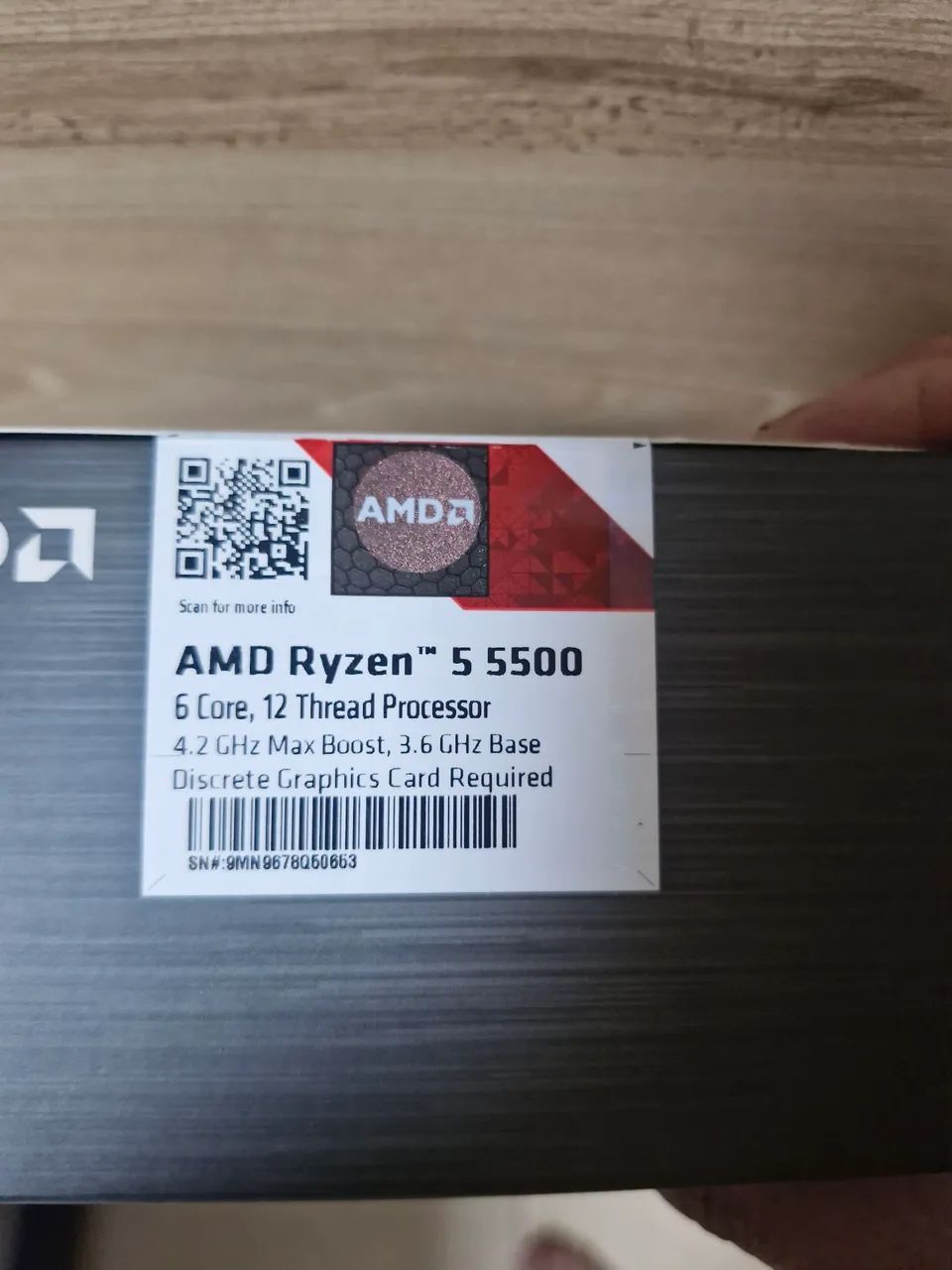 Processador Ryzen 5 5500 (lacrado) - Foto 3