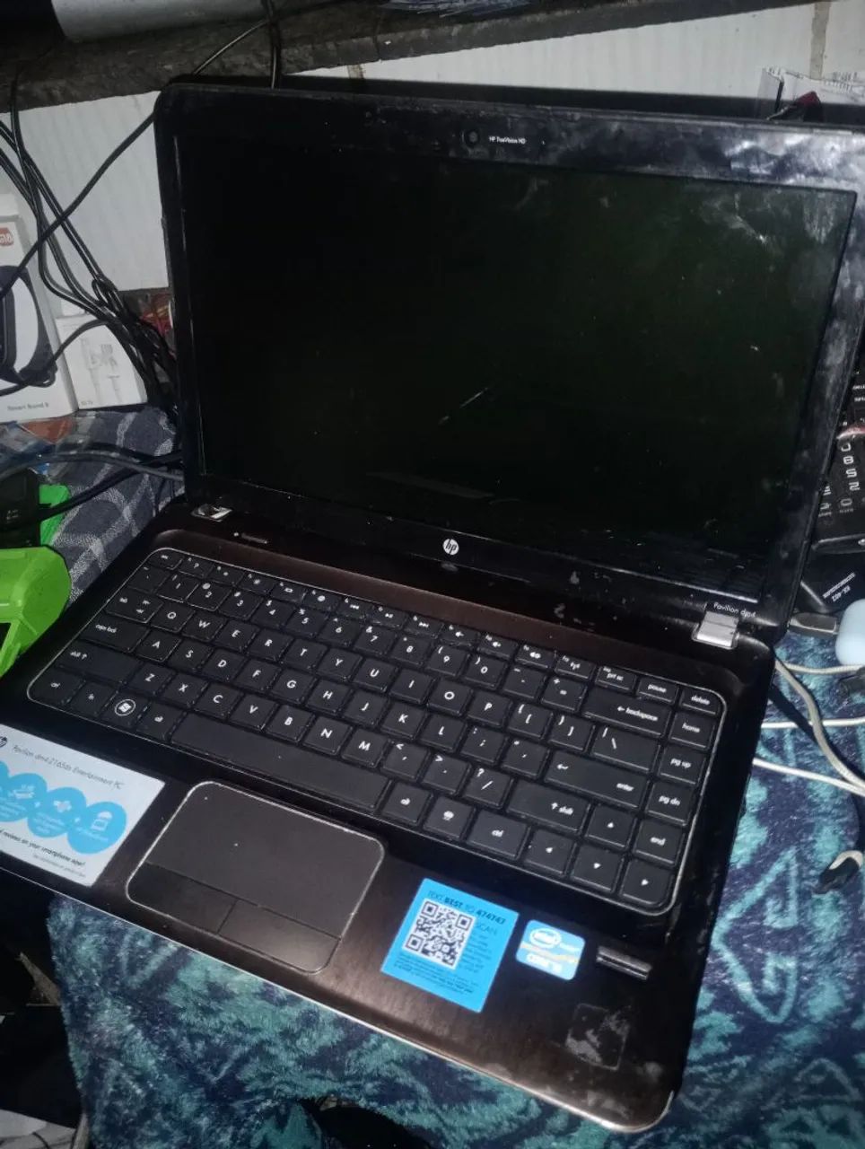 Notebook Hp core i3 6 memória hd 320 GB com defeito  - Foto 2