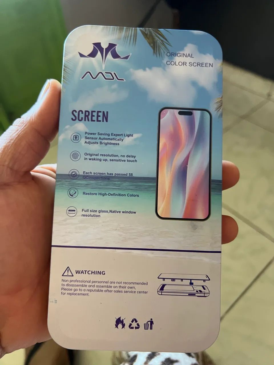 Vendo uma tela do iPhone 14 Pro Max óleo