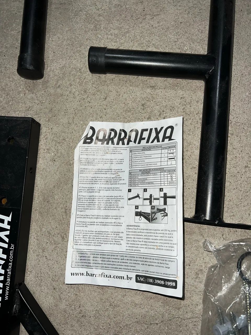 Barra fixa para musculação  - Foto 3