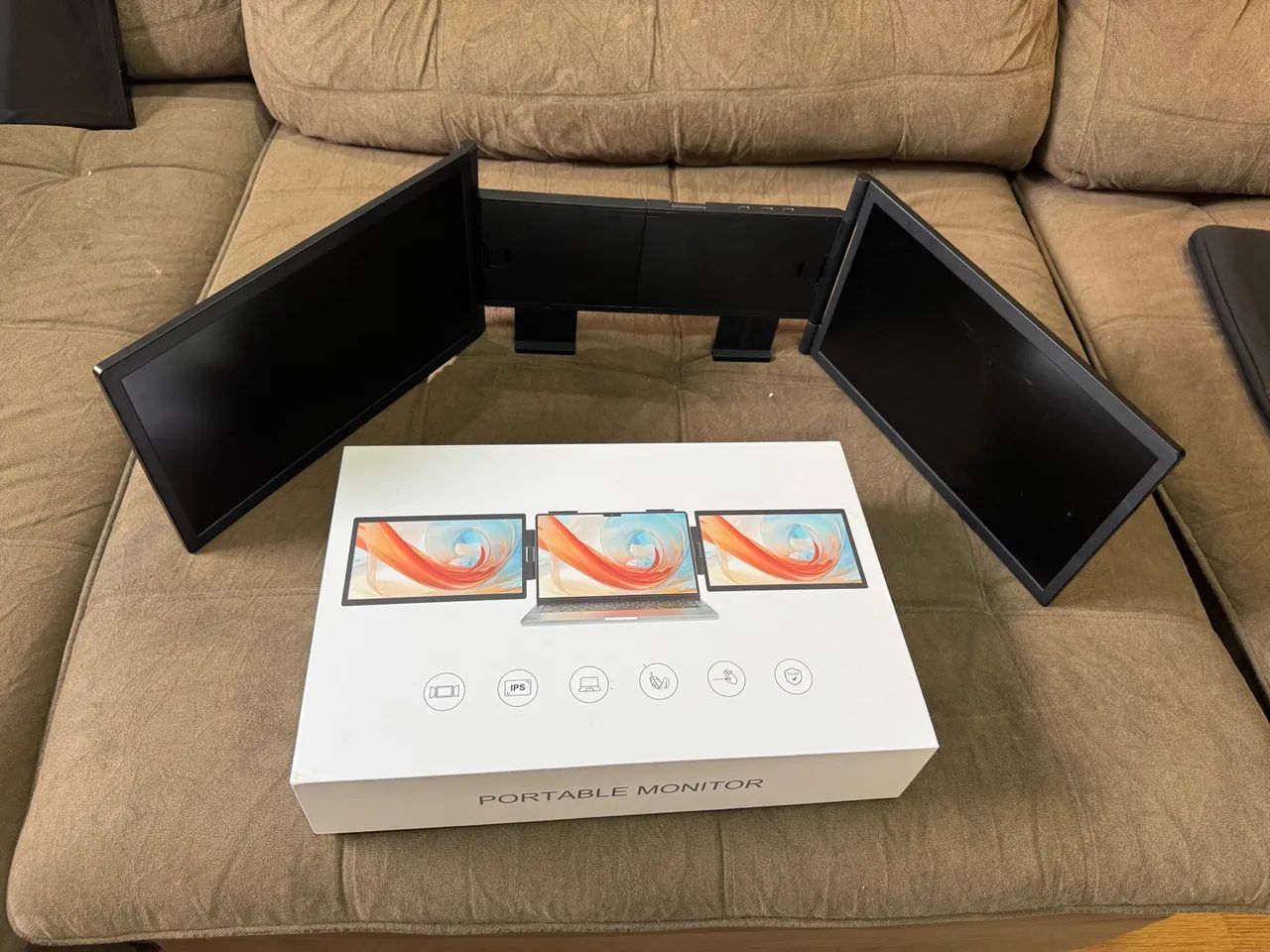 Monitor duplo portátil 