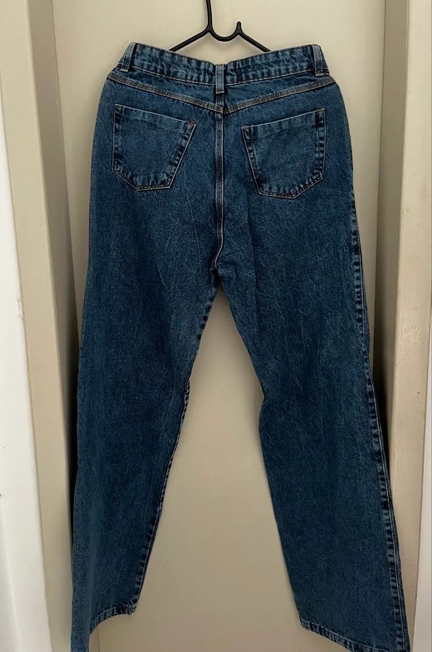 Calça jeans wide leg 