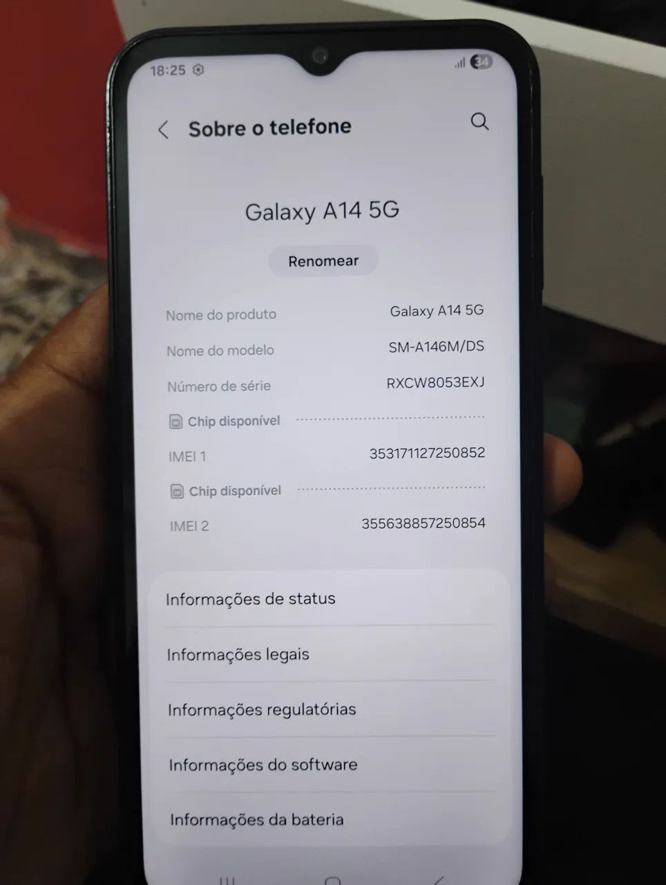 Vendo celular a14 em ótimo estado  - Foto 3