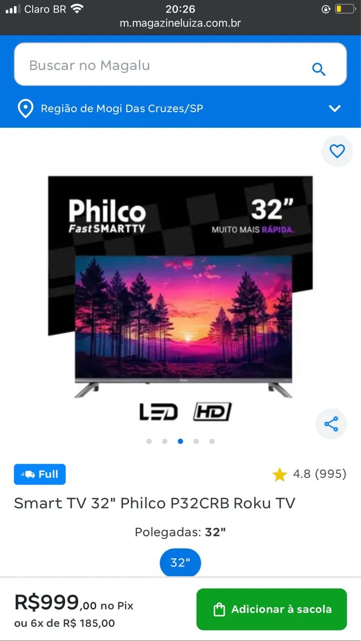 Tv Philco Roku 32 
