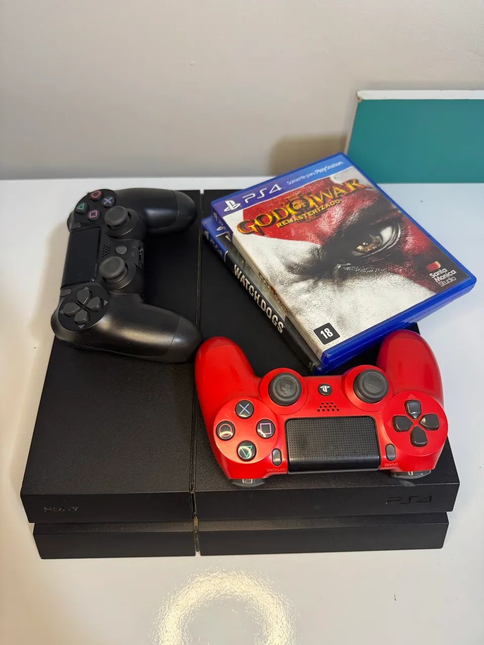 Ps4 com 32 jogos e 2 controles  - Foto 4