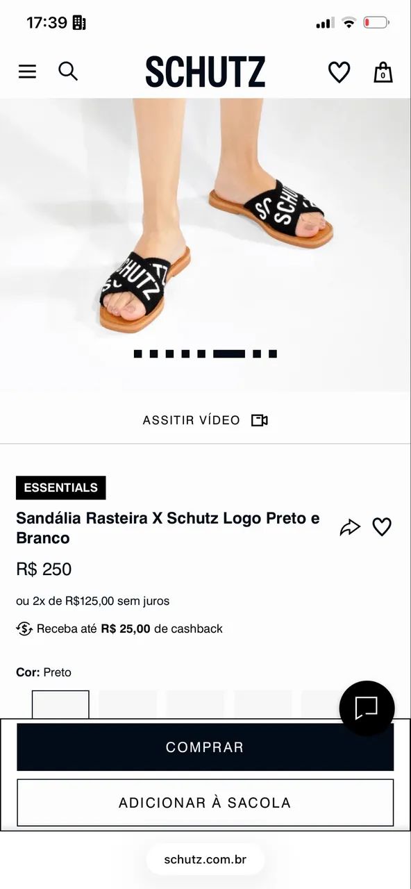 Sandália original SCHUTZ Br34 - Foto 3