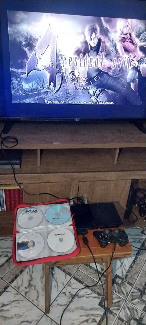 Ps2 completo leitor 100% + 62 jogos em mídia física - Foto 3
