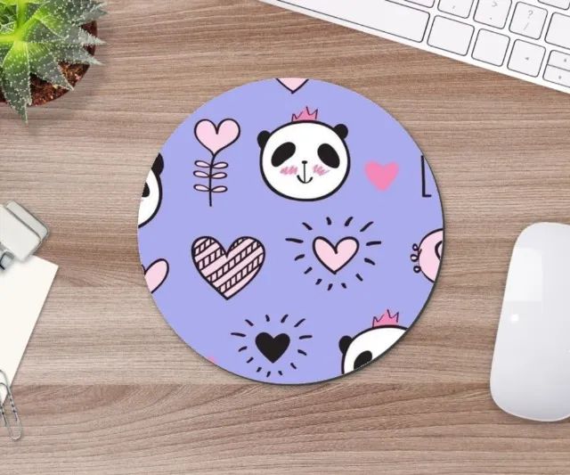 Mouse Pad Panda Fofo Geek 19cm