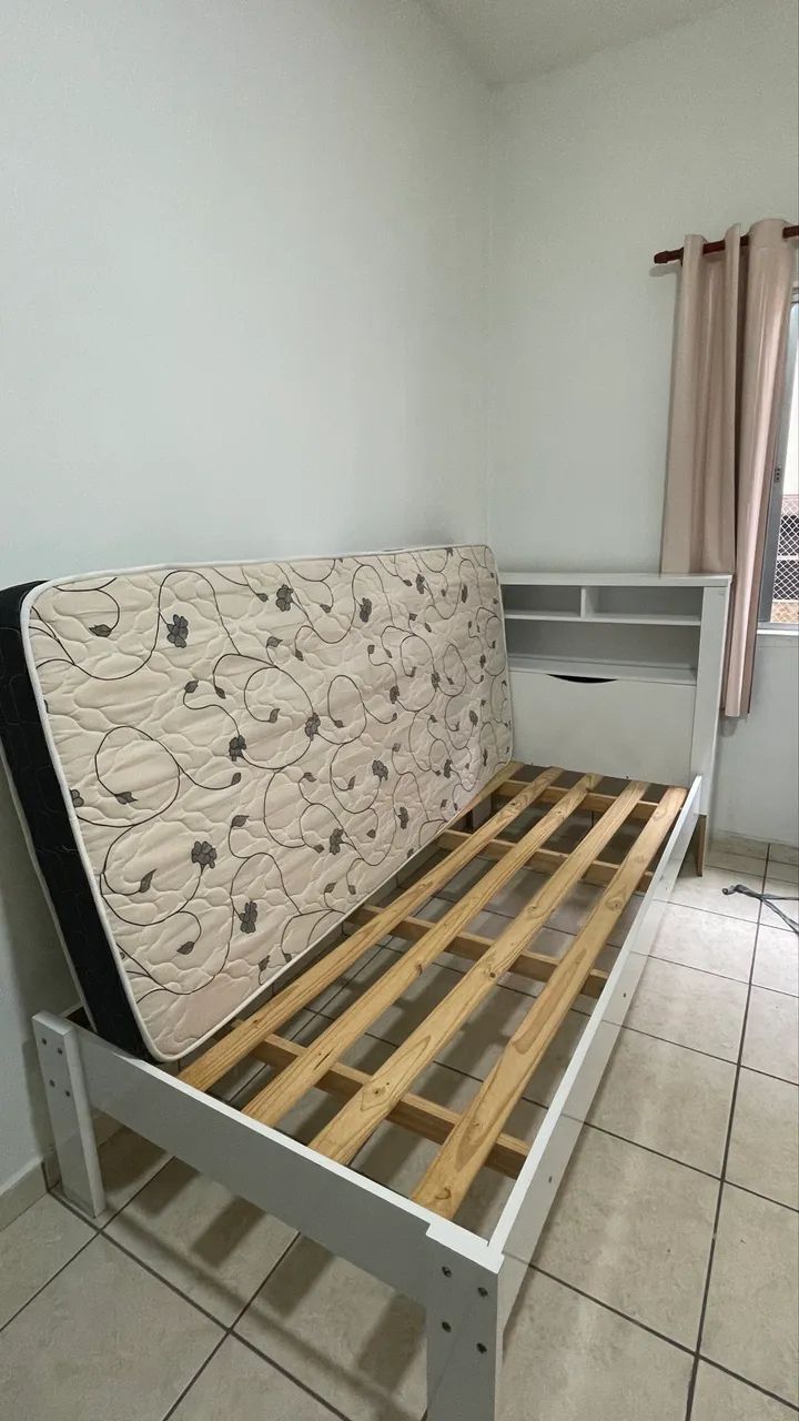 CAMA DE SOLTEIRO + COLCHÃO  - Foto 3
