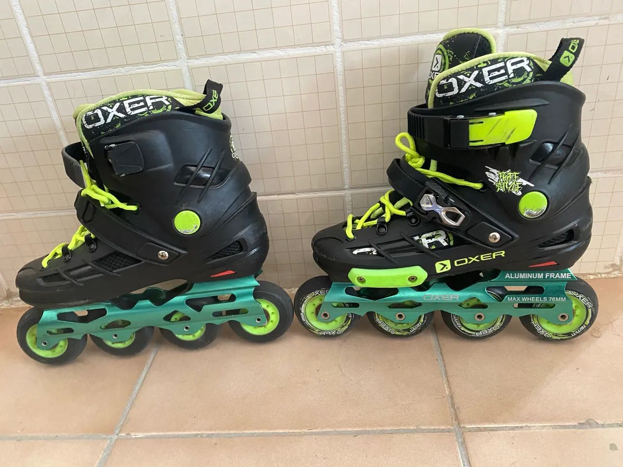 Título: Patins Oxer Freestyle V8 - Seminovo - Tam 36 - Base Alumínio - Foto 5