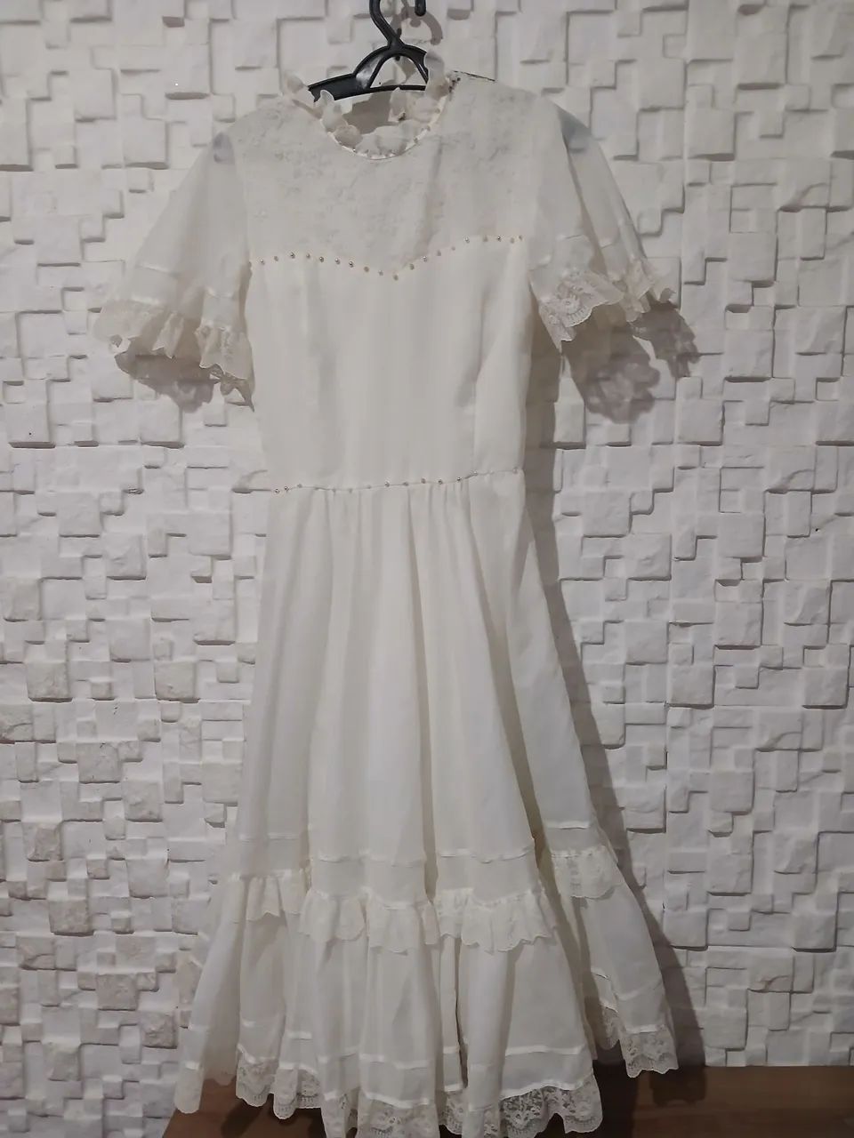 Vestidos infantil branco lindos para daminhas, fantasias.... - Foto 6
