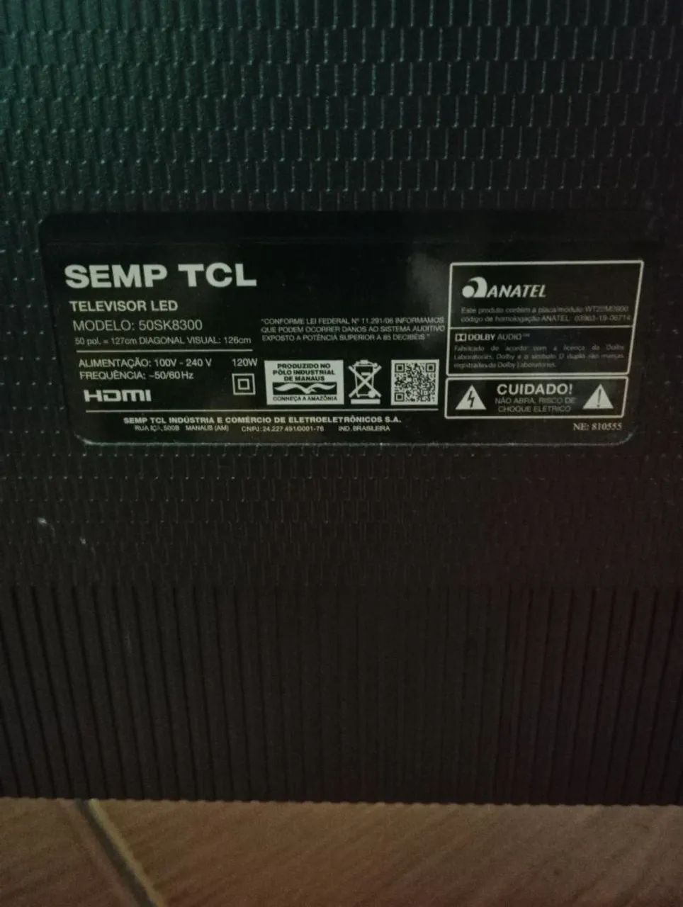 Vendo Tv 50 polegadas.semp queimou a telapra retirada de peças  - Foto 3