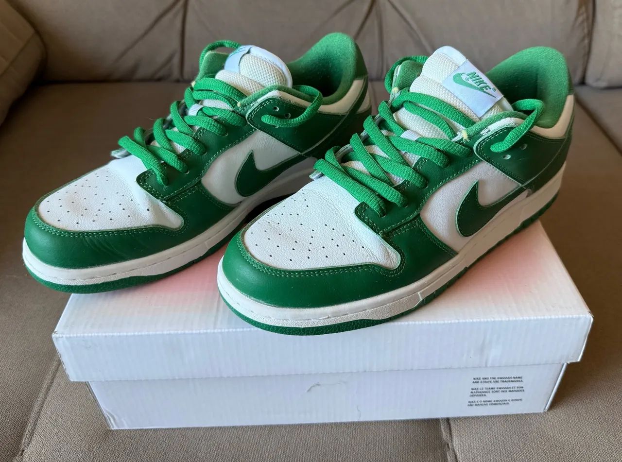 Tênis Nike Dunk Low, green, 40