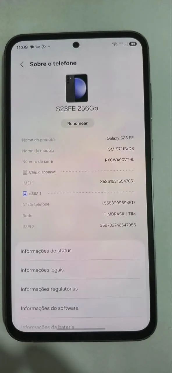 SAMSUNG GALAXY S23 FE 256GB - IMPECÁVEL - Foto 2