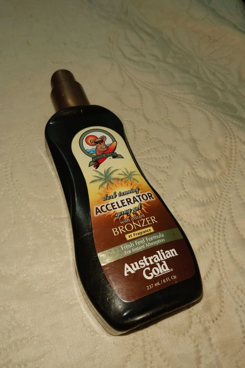 Bronzeador Australian Gold Accelerator Spray Gel com Bronzer 