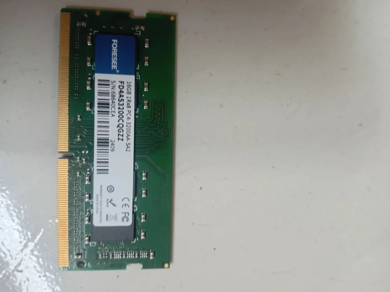 Memoria  notebook 16gb