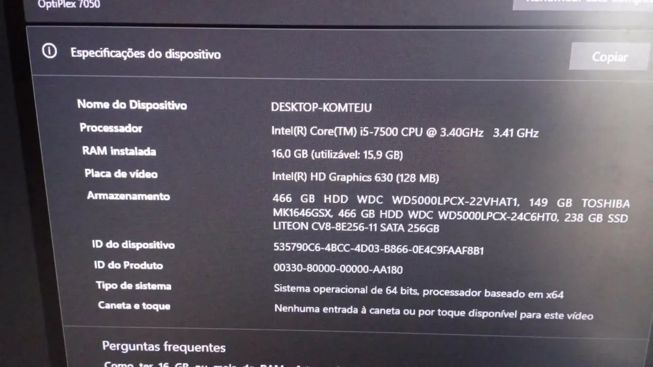 PC COMPLETO Dell optiplex 7050 - Foto 4