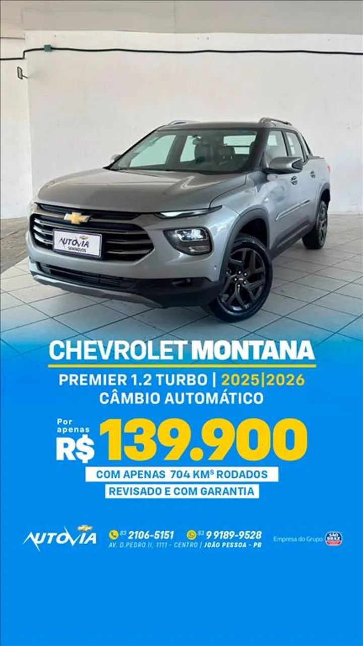 Chevrolet Montana MONTANA PREMIER 1.2 Turbo Flex 12V Aut. 2026