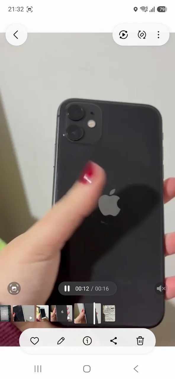 Vendo Iphone 11 64GB Preto - Foto 2