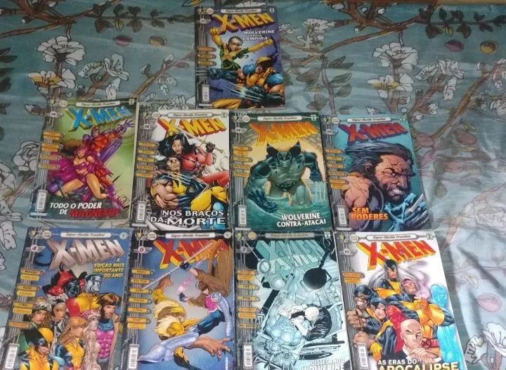 HQs X-Men Abril Antigas - Lote com 9 Edições | Colecionador