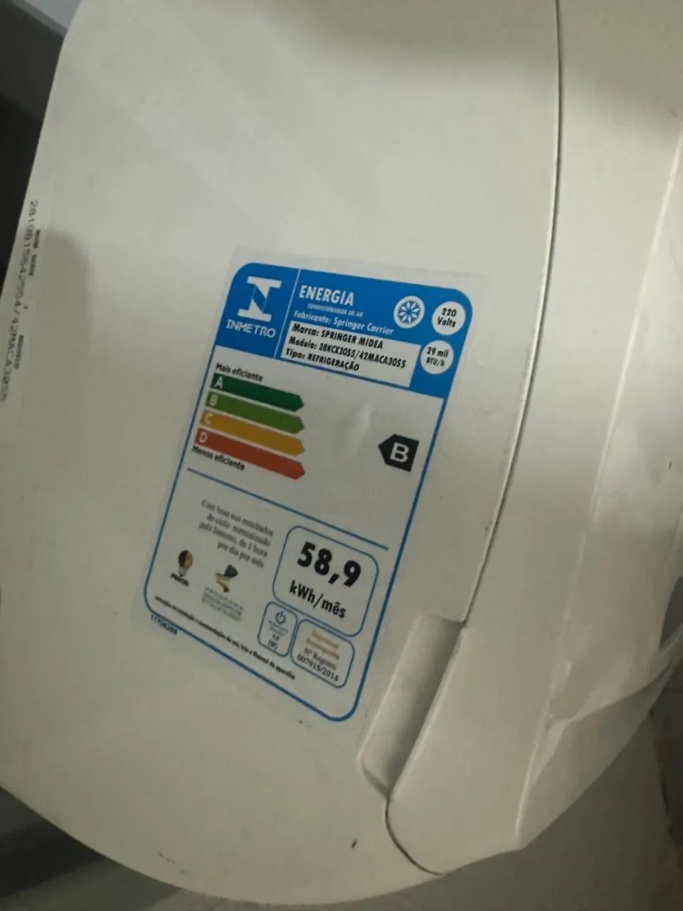 Ar condicionado 30 btus 