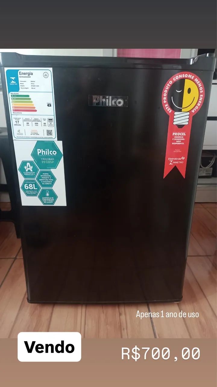 Frigobar semi novo