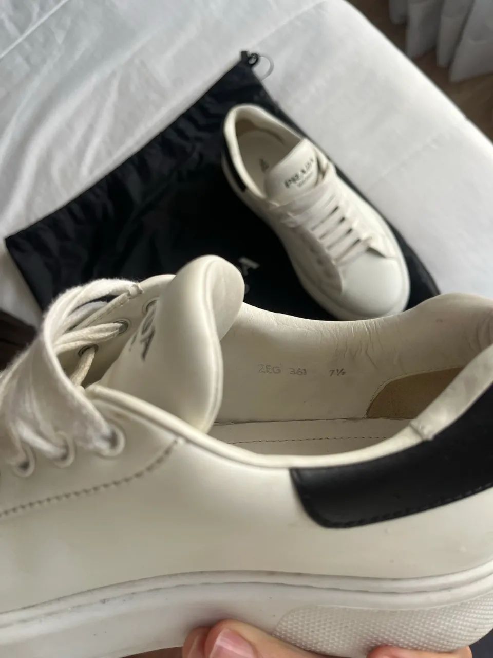 Tenis Prada Vitelo - Foto 5