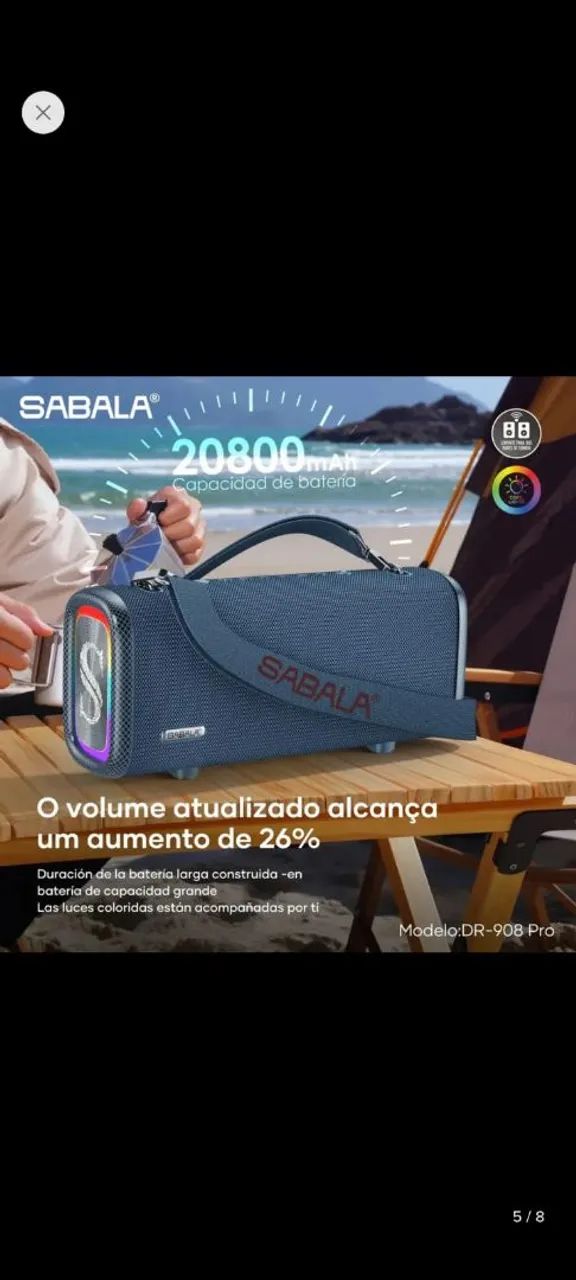 Caixa de som  Bluetooth  - Foto 3