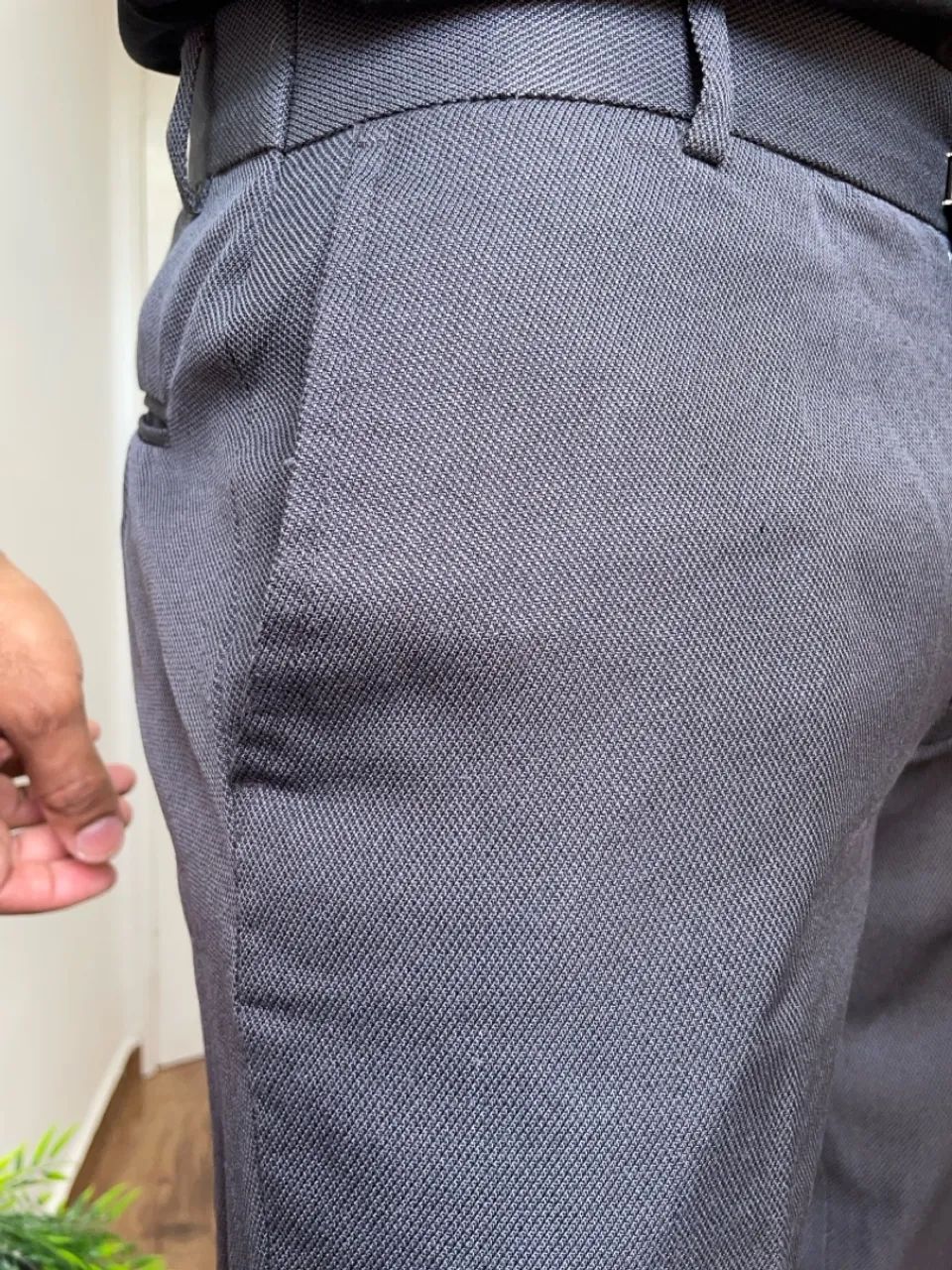 Calça alfaiataria cinza 40 - Foto 3
