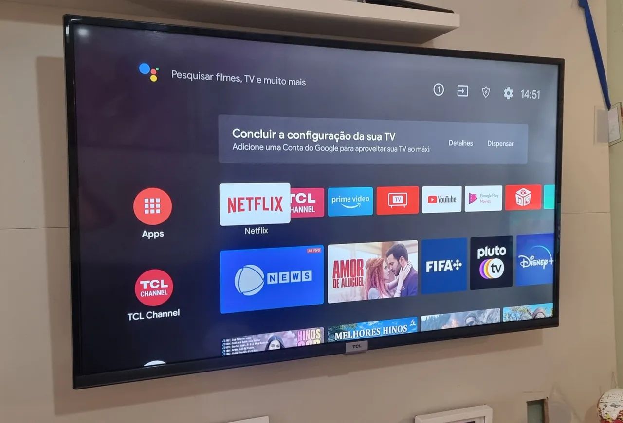 Tv Smart TCL 43 Polegadas Full HD - Sistema Android - HDR - Bluetooth - Play Store - Foto 4