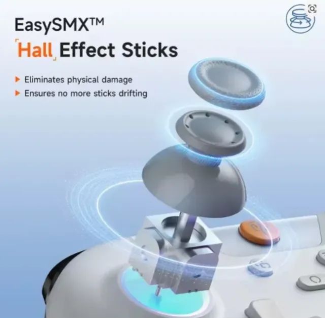 Controle Wireless EasySMX X05 Hall Effect RGB Bluetooth para PC/Celular/Switch Lacrado! - Foto 2
