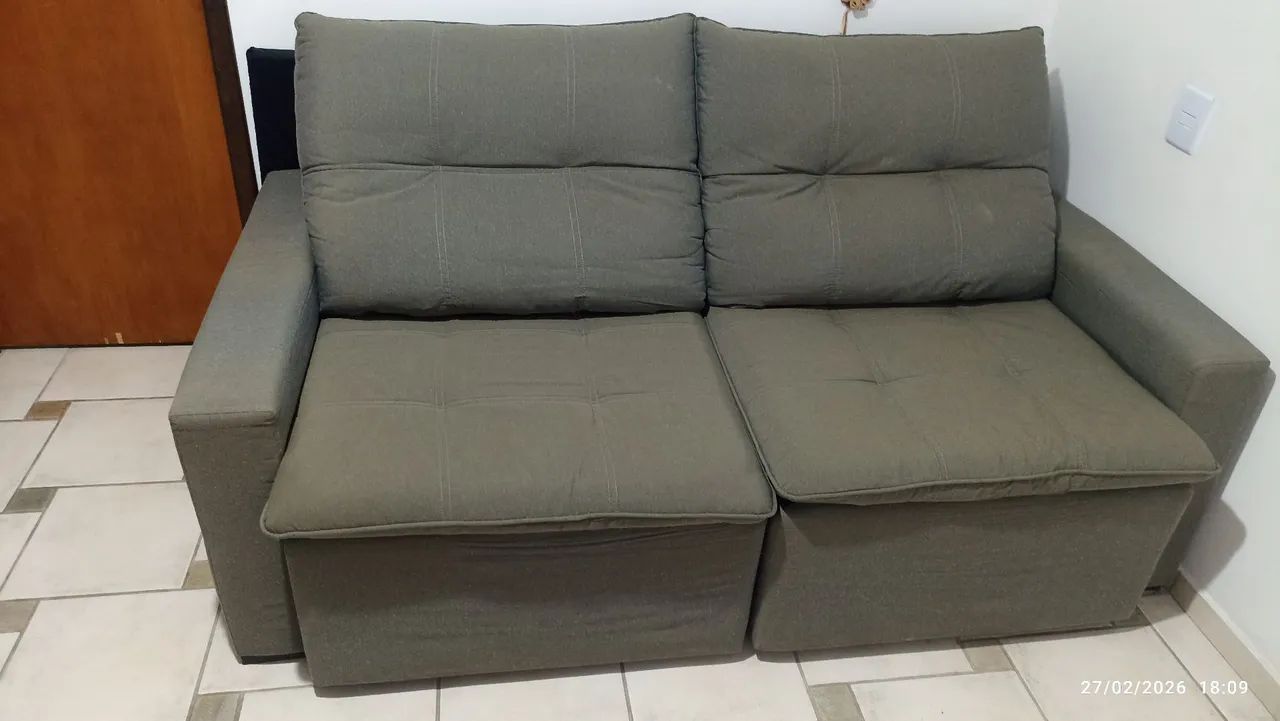 SOFÁ RETRÁTIL E RECLINÁVEL 2 LUGARES OASIS