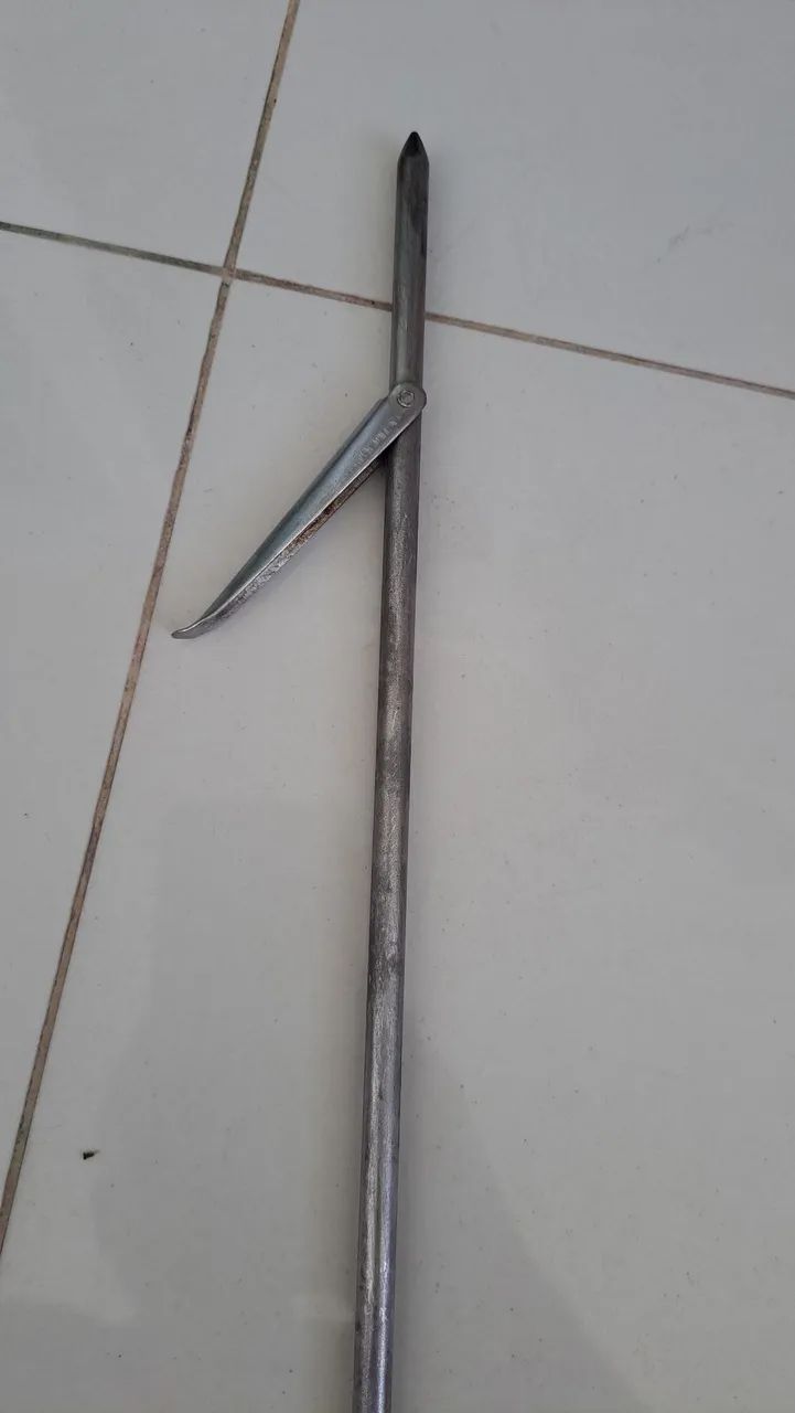 Arpão PK  barbatana de tubarão em aço para arbaletes tamanho 90 Cm